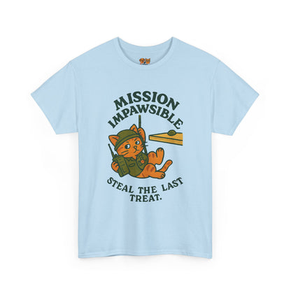 Mission Impawsible Cat Tee - "Steal The Last Treat" Funny Cat T-Shirt