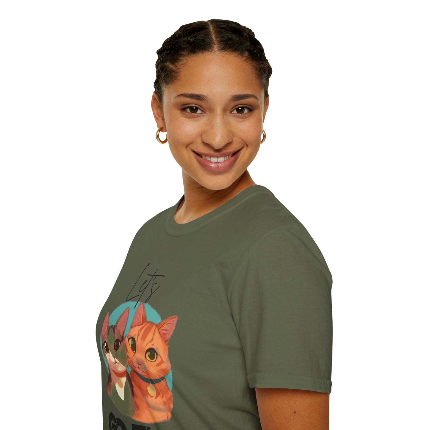Let's Go Fur Cat T-Shirt — Cute Pair Cat Tee for Cat Lovers