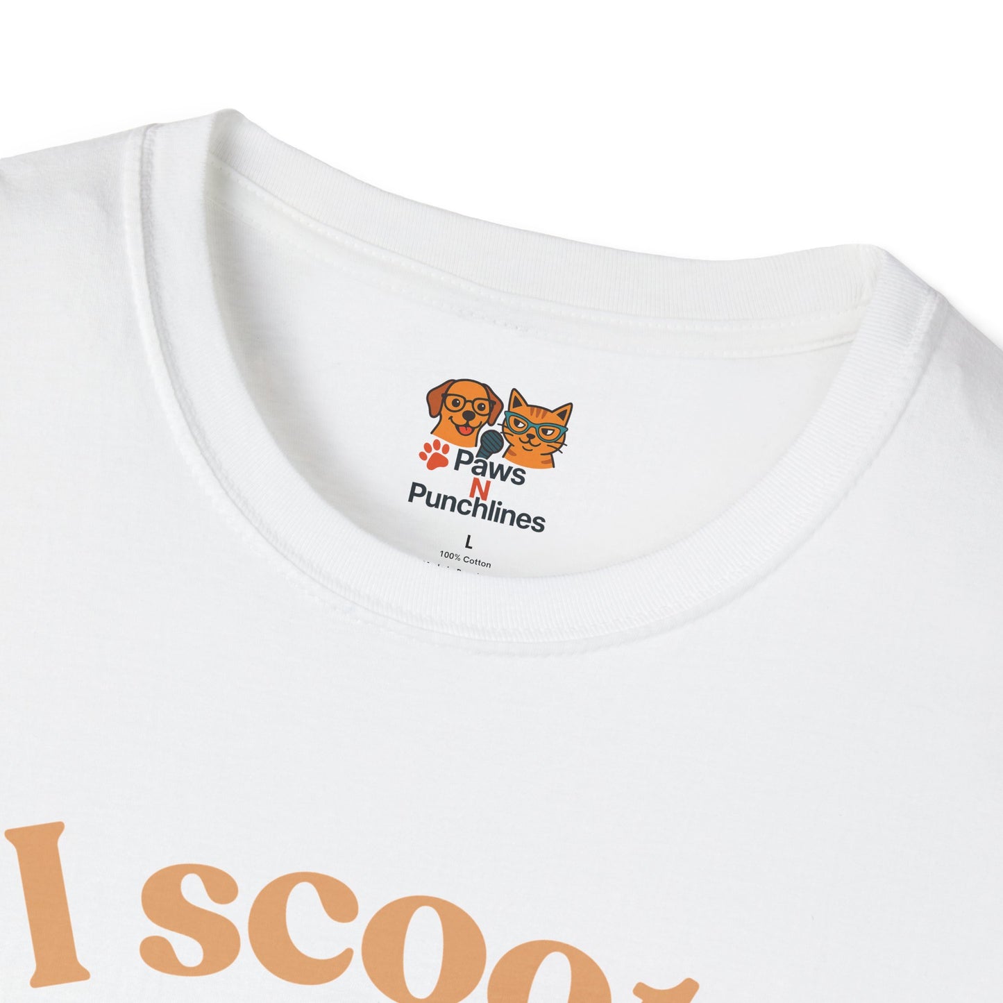 Pug on Scooter T-Shirt – "I scoot. You salute." Cute Pug Graphic Tee