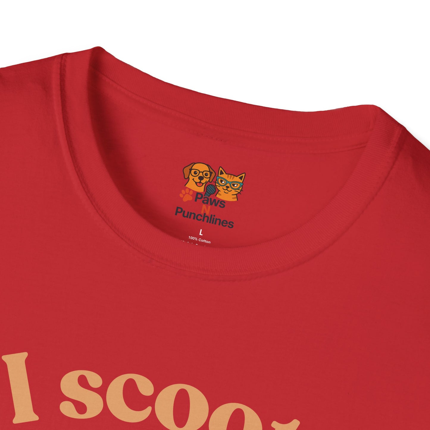 Pug on Scooter T-Shirt – "I scoot. You salute." Cute Pug Graphic Tee