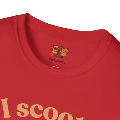 Pug on Scooter T-Shirt – "I scoot. You salute." Cute Pug Graphic Tee