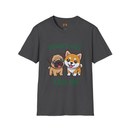 Tongue Out Sass On T-Shirt — Cute Pug & Shiba Inu Graphic Tee