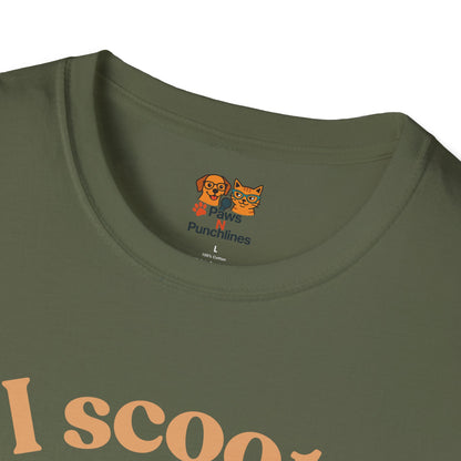 Pug on Scooter T-Shirt – "I scoot. You salute." Cute Pug Graphic Tee