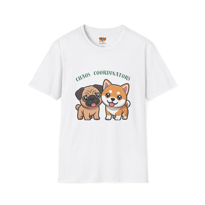 Chaos Coordinators T-Shirt — Cute Pug & Shiba Inu Dog Tee