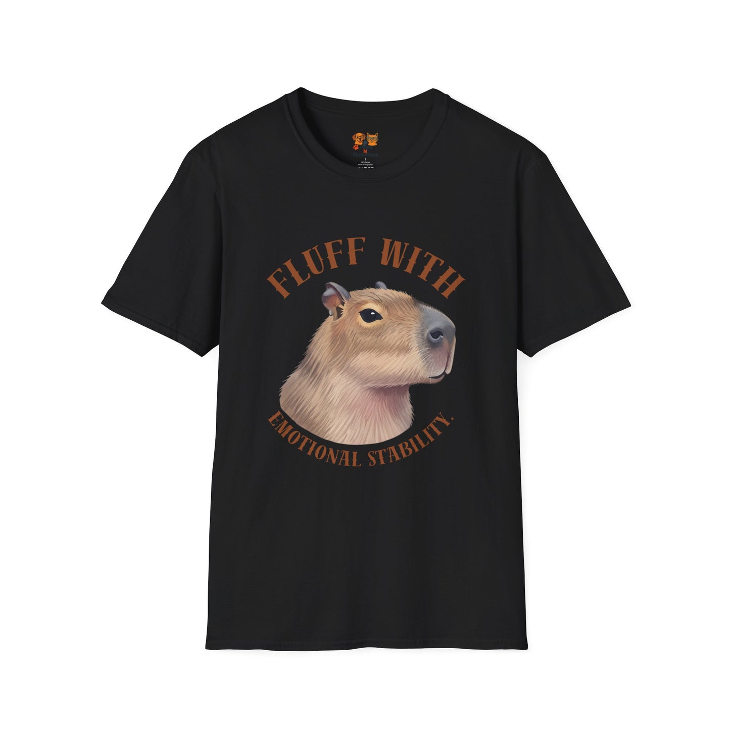 Capybara 'Fluff With Emotional Stability' T-Shirt