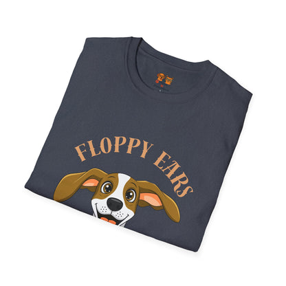 Floppy Ears Fierce Charm Dog T-Shirt — Cute Beagle Puppy Graphic Tee