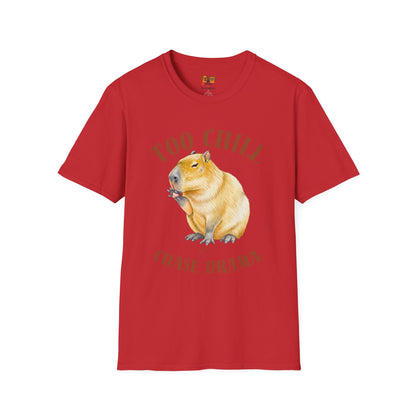 Too Chill Chase Drama T-Shirt — Cute Capybara Graphic Tee