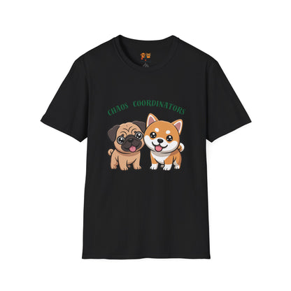 Chaos Coordinators T-Shirt — Cute Pug & Shiba Inu Dog Tee