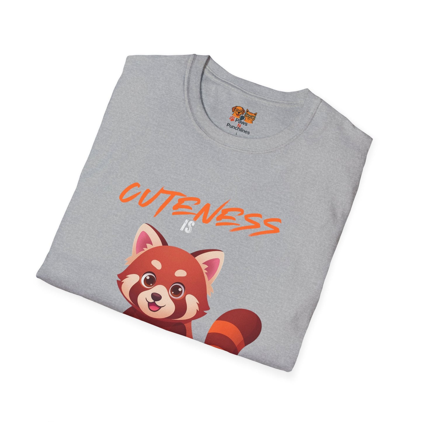 Cuteness Is My Cover Story Red Panda T-Shirt