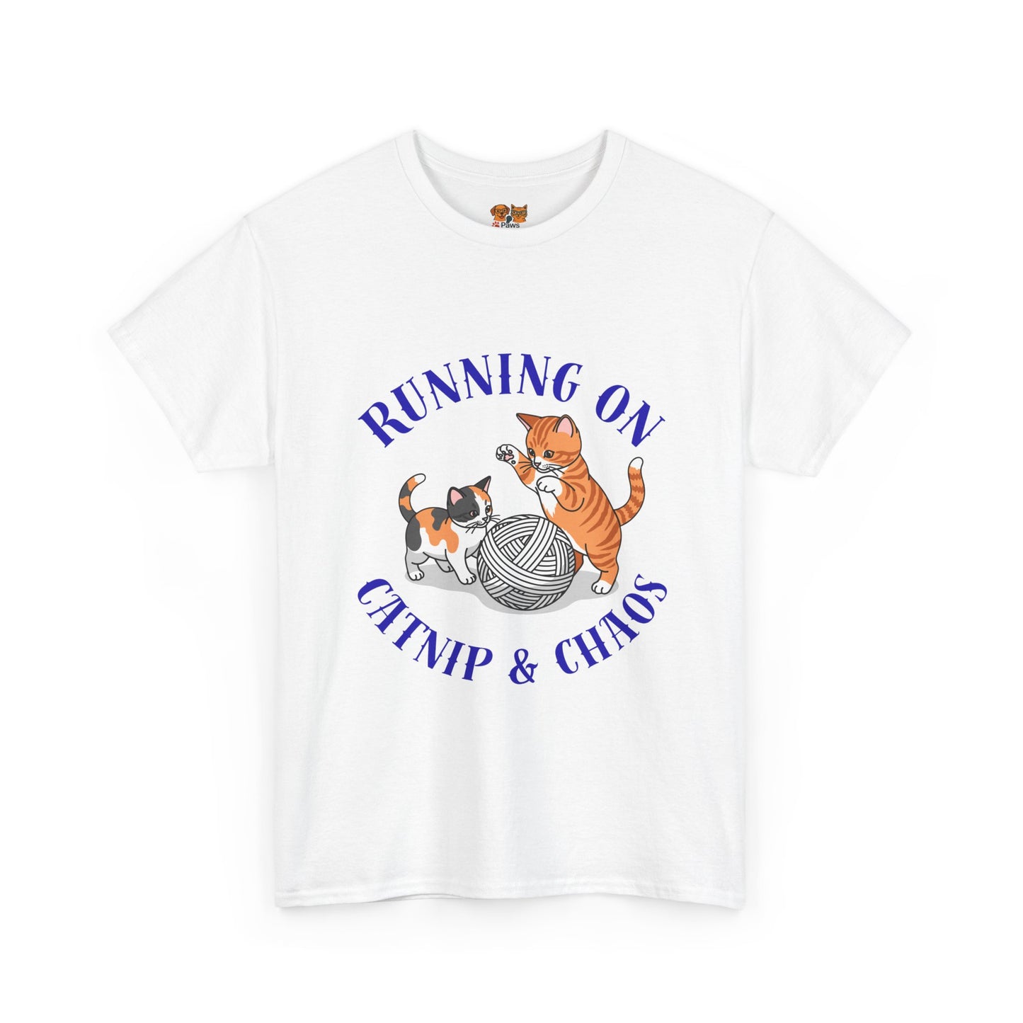Running on Catnip & Chaos — Tee for Cat Lovers