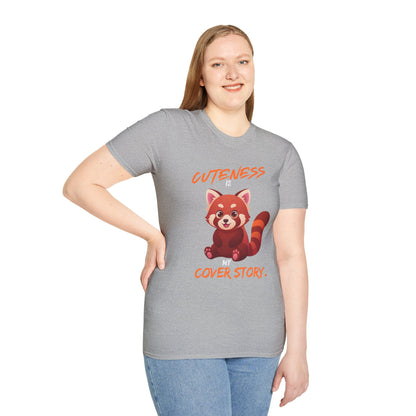 Cuteness Is My Cover Story Red Panda T-Shirt