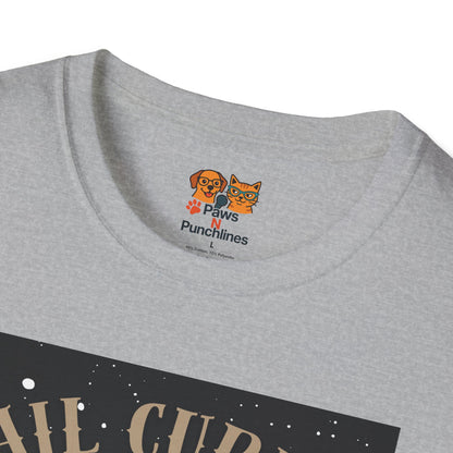 Raccoon 'Tail Curled, Plans Unfurled' T-Shirt