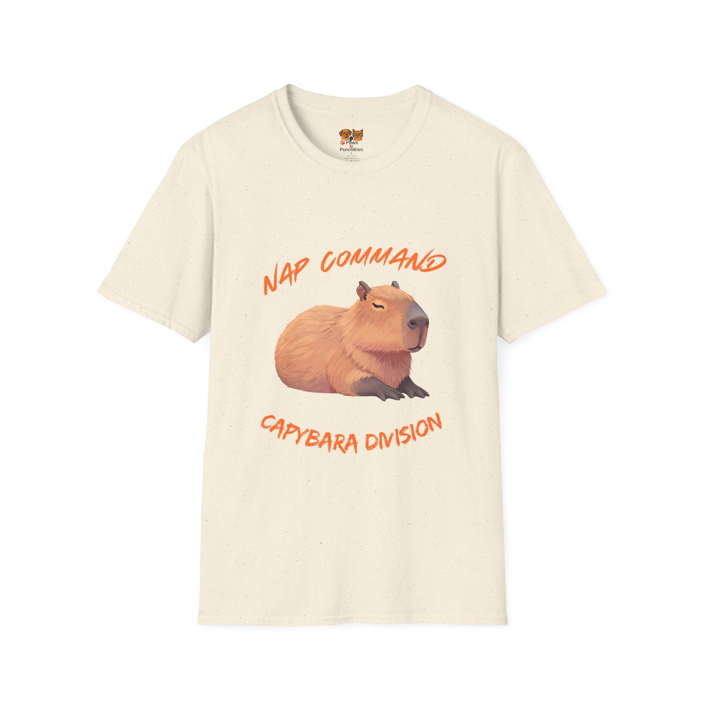 Nap Command Capybara T-Shirt — "Capybara Division" Cute Animal Nap Tee