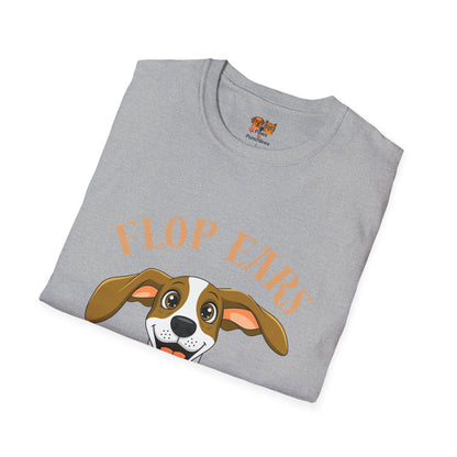 Flop Ears Full Cheer Dog T-Shirt — Cute Happy Pup Graphic Tee
