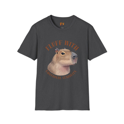 Capybara 'Fluff With Emotional Stability' T-Shirt
