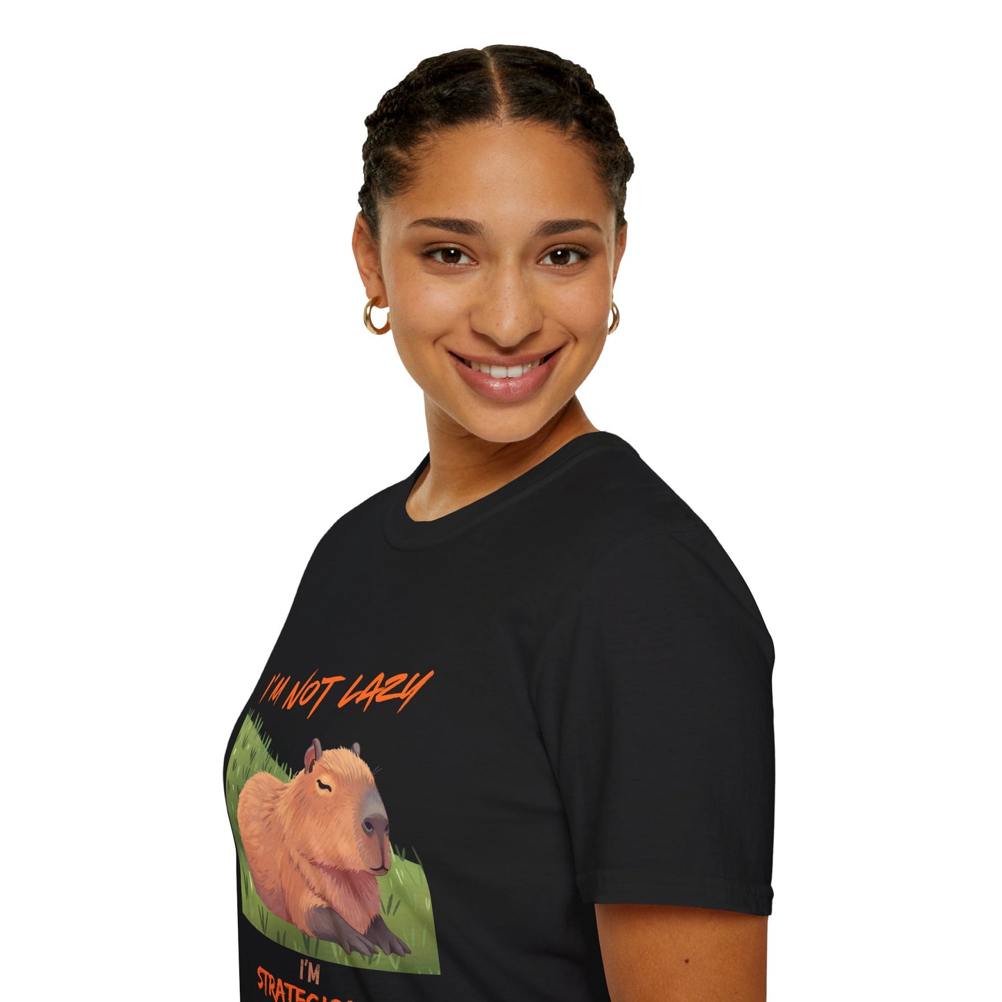 Capybara 'I'm Not Lazy—Strategically Relaxed' T-Shirt