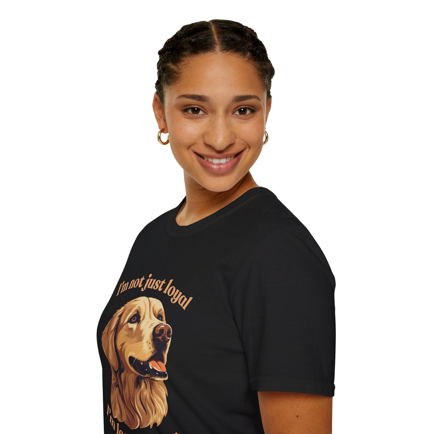 Golden Retriever Unisex Tee — "I’m Not Just Loyal, I’m Legendary"