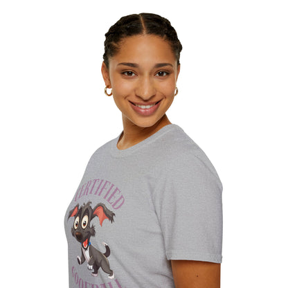 Certified Goofball Dog T-Shirt — Cute Cartoon Puppy Graphic Tee