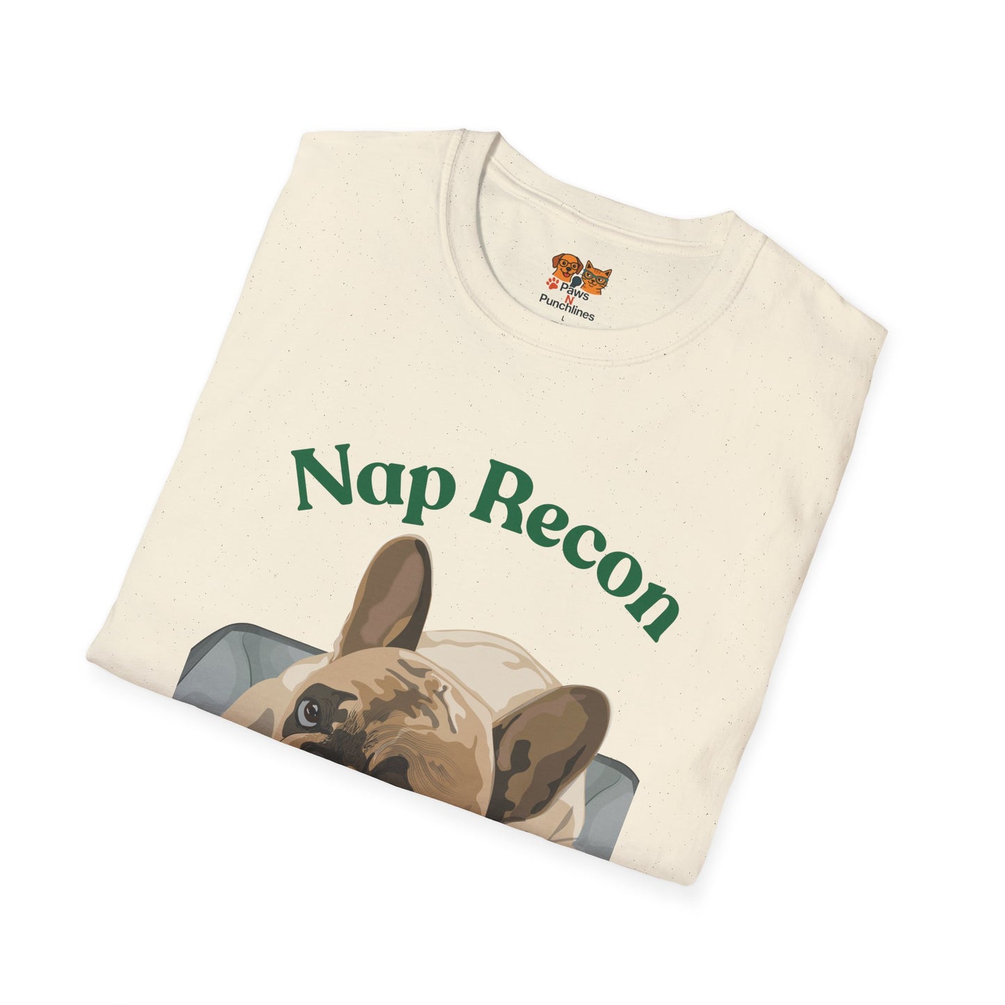 Nap Recon Specialist T-Shirt — Cute French Bulldog Nap Shirt for Dog Lovers