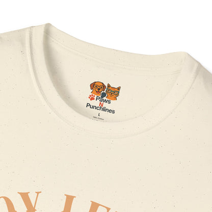 Joy Level Off Leash T-Shirt — Cute Happy Dog Graphic Tee