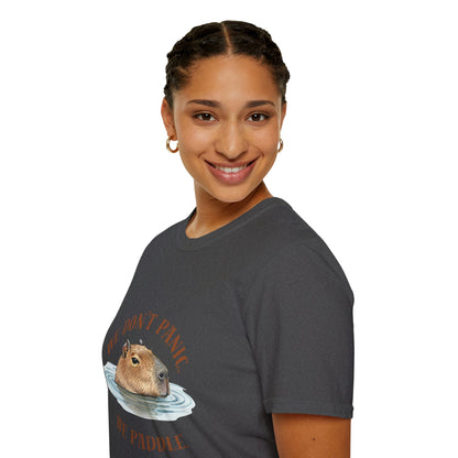 Capybara 'We Don’t Panic, We Paddle' T-Shirt